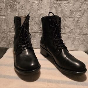 Miz Mooz SOFT Leather Black Boot, Size 40 EU, 9-9 1/2 US!
